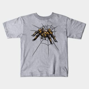 Halloween Spider Web Tarantula Kids T-Shirt